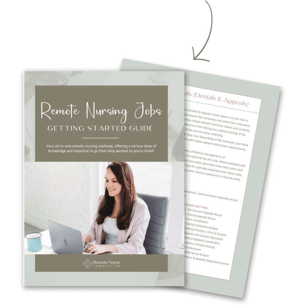 Find Remote Nurse Jobs Work from Home as a Registered Nurse